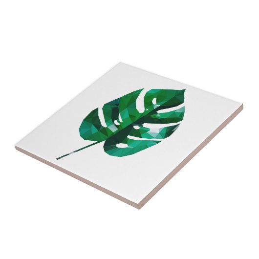 Monstera Leaf Design Tegeltje (Zijkant)