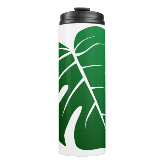 Monstera Leaf Design Thermal Tumbler Thermosbeker (Voorkant)