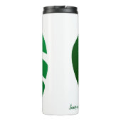 Monstera Leaf Design Thermal Tumbler Thermosbeker (Achterkant)