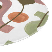 Monstera Leaf: Elegant Waterverf Poster Snijplank (Hoek)
