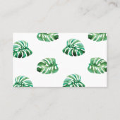 Monstera Leaf Flat Place Card Plaatskaartje (Achterkant)