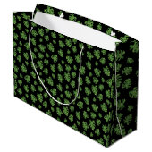 Monstera Leaf Gift Bag Groot Cadeauzakje (Achterkant Gekanteld)