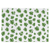 Monstera Leaf Gift Bag Groot Cadeauzakje (Achterkant)