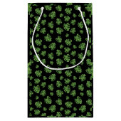 Monstera Leaf Gift Bag Klein Cadeauzakje (Achterkant)