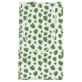 Monstera Leaf Gift Bag Klein Cadeauzakje