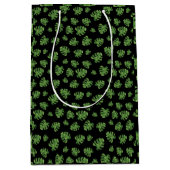 Monstera Leaf Gift Bag Medium Cadeauzakje (Voorkant)