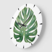 Monstera Leaf Grote Klok (Hoek)