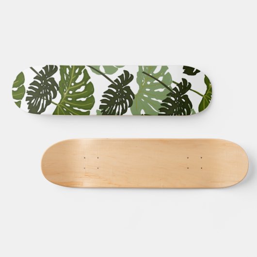 Monstera Leaf Half Pipe Persoonlijk Skateboard (Horizontaal)