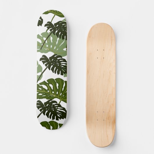 Monstera Leaf Half Pipe Persoonlijk Skateboard (Voorkant)