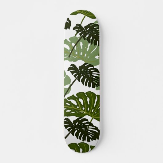 Monstera Leaf Half Pipe Persoonlijk Skateboard (Voorkant)