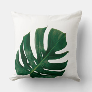 Monstera Leaf Island ontwerp - Tropical Green Kussen