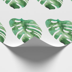 Monstera Leaf Patroon Cadeaupapier
