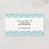 Monstera Leaf Pattern Visitekaartje (Achterkant)