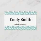 Monstera Leaf Pattern Visitekaartje (Voorkant)