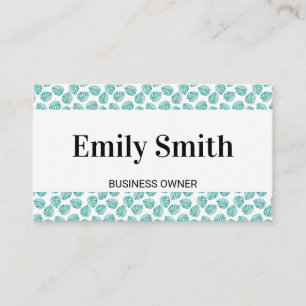 Monstera Leaf Pattern Visitekaartje