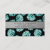 Monstera Leaf Pattern Visitekaartje (Achterkant)