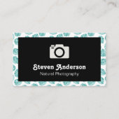 Monstera Leaf Pattern Visitekaartje (Voorkant)