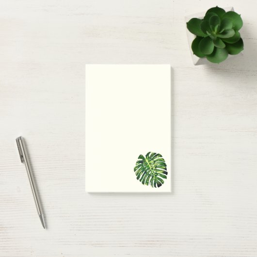Monstera Leaf Post merkt het op Post-it® Notes (Kantoor)