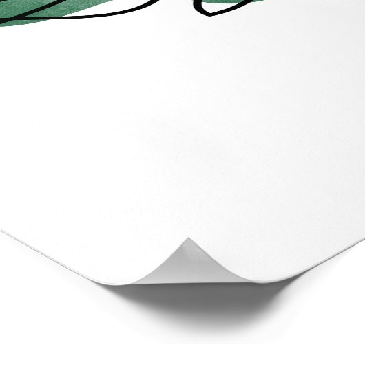 Monstera leaf poster (Hoek)