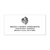 Monstera Leaf retour adres stempel (Afrduk)