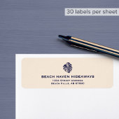 Monstera Leaf retouradres label