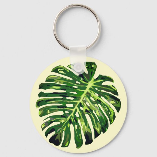 Monstera Leaf Sleutelhanger (Voorkant)