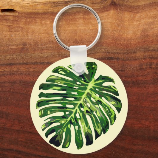 Monstera Leaf Sleutelhanger (Voorkant)