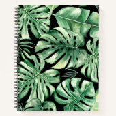 Monstera Leaf Spiral Notitieboek (Voorkant)