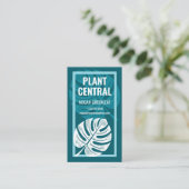 Monstera Leaf Tropical Florist Botanical Shop Visitekaartje (Staand voorkant)