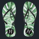 Monstera Leaf Tropical Monogram Teenslippers<br><div class="desc">Mooie tropische teenslippers zijn een stijlvol en functioneel dankwoord voor bruidsmeisjes,  feestgasten,  leraren,  moeders en nog veel meer. Hulp nodig bij het personaliseren? Bericht me!</div>