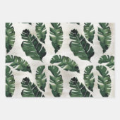 Monstera Leaf Tropical Palm Wrapping Paper Sheets (Voorkant)