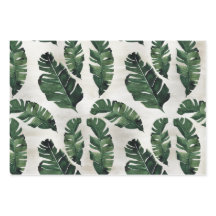 Monstera Leaf Tropical Palm Wrapping Paper Sheets