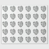 Monstera Leaf: tropisch natuurlijk element. Cadeaupapier (Vlak)