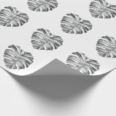 Monstera Leaf: tropisch natuurlijk element. Cadeaupapier (Hoek)