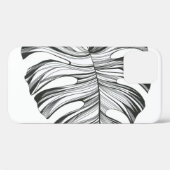 Monstera Leaf: tropisch natuurlijk element. Case-Mate iPhone Case (Achterkant (horizontaal))