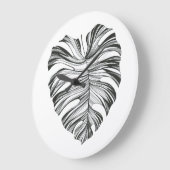 Monstera Leaf: tropisch natuurlijk element. Grote Klok (Hoek)