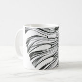 Monstera Leaf: tropisch natuurlijk element. Koffiemok (Voorkant links)