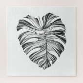 Monstera Leaf: tropisch natuurlijk element. Legpuzzel (Verticaal)
