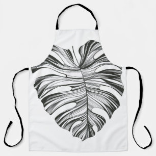 Monstera Leaf: tropisch natuurlijk element. Schort