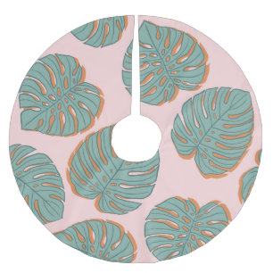 Monstera Leaf: Tropisch patroon Kerstboom Rok