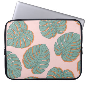Monstera Leaf: Tropisch  patroon Laptop Sleeve