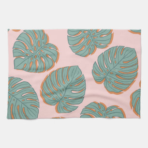 Monstera Leaf: Tropisch  patroon Theedoek