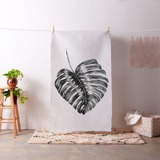 Monstera leaf tropische palm modern stof (Voorbeeld)