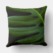 Monstera Leaf up close and personal Kussen (Achterkant)