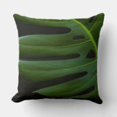 Monstera Leaf up close and personal Kussen (Voorkant)