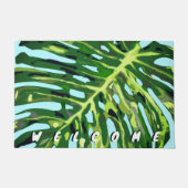 Monstera Leaf Welcome Doormat Deurmat (Voorkant)