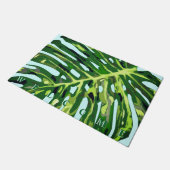 Monstera Leaf Welcome Doormat Deurmat (Schuin)