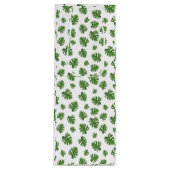 Monstera Leaf Wine Gift Bag Wijn Cadeautas (Voorkant)