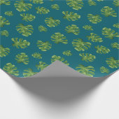 Monstera Leaf Wrapping Paper 30 in x 6 ft Cadeaupapier (Hoek)