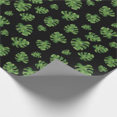 Monstera Leaf Wrapping Paper 30 in x 6 ft Cadeaupapier (Hoek)
